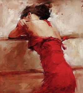by Andre Kohn Woman in Red